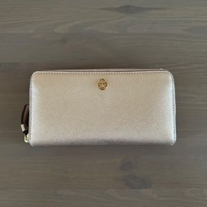 Tory Burch Pink Rose Gold Wallet